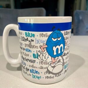 M&M'S Blue Character 16 OZ Coffee Collectible Mug NWOT